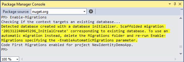 Enable Migration in Package Manager Console